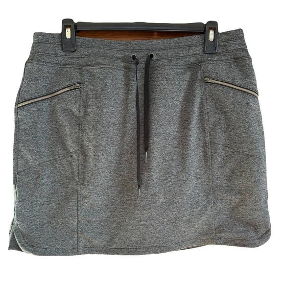 Tangerine Pants - Tangerine Gray Skort with Black Drawstring XL